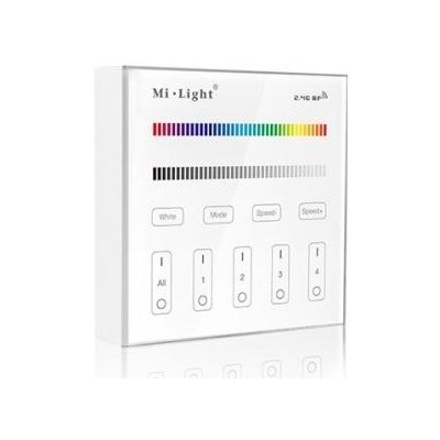 LED Solution Mi-Light RF Nástěnný dálkový ovladač pro RGB+RGBW LED pásky, 4-kanálový Barva: Bílá B3