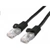 síťový kabel C-TECH CB-PP6-3BK patch, Cat6, UTP, 3m, černý