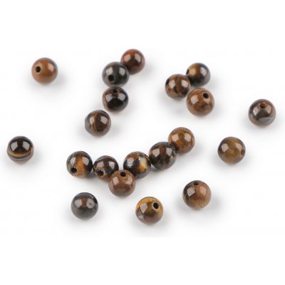 Tygří oko, minerální korálky Ø4 mm Varianta: tygří oko, Balení: 20 ks – Zboží Mobilmania