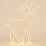 Home Styling Collection LED vánoční dekorace sob 100 x 80 cm bílý – Hledejceny.cz