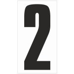 Číslo na plastu - 2 plast 3 mm 40x85 mm – Zboží Dáma