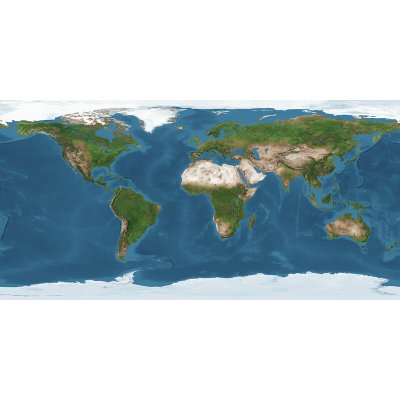 Svět satelitní - stolní mapa 65 x 40 cm – Hledejceny.cz