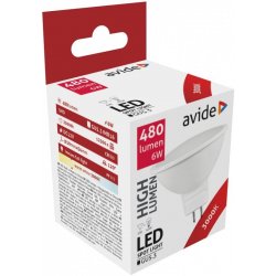 ARMIN TRADE KFT. Prémiová LED žárovka MR16 6W 480lm 12V teplá ekv. 40W ABGU53WW-6W-AP-12V