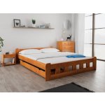 Textilomanie Naomi zvýšená olše s lamelovým roštem matrace Deluxe 10 cm – Zboží Mobilmania