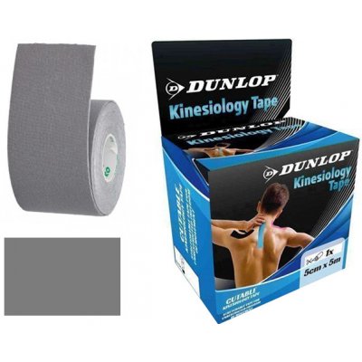 Dunlop Kinesio Tejpy sportovní páska šedá 5m x 5cm – Zboží Mobilmania