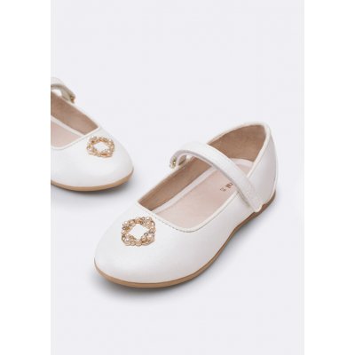 Mayoral balerínky se sponou srdíčko bílé – Zboží Dáma