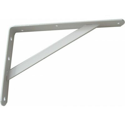 Konzole s podpěrou zátěžová KP3 200x300x30x4,5mm, bílá – Hledejceny.cz