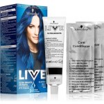 Schwarzkopf Live Ultra Brights or Pastel barva na vlasy 095 Electric Blue – Zboží Mobilmania