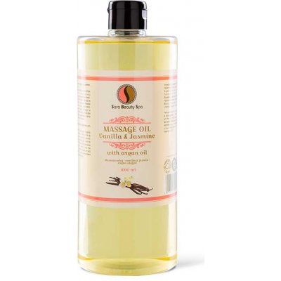 Sara Beauty Spa přírodní rostlinný masážní olej Vanilka-Jasmín 1000 ml