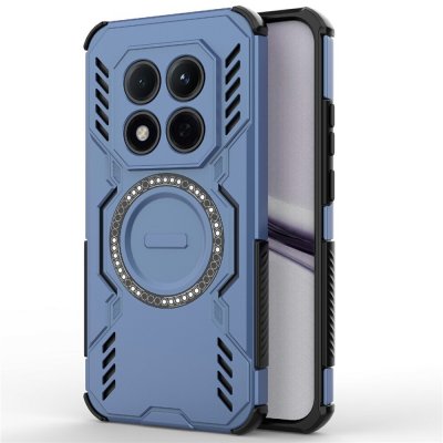 Hollow odolný kryt s MagSafe na Xiaomi Redmi Note 15 Pro 5G - modrý – Zboží Živě