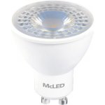 McLED LED žárovka GU10 4,9W 60W teplá bílá 2700K , reflektor 38° – Zboží Mobilmania