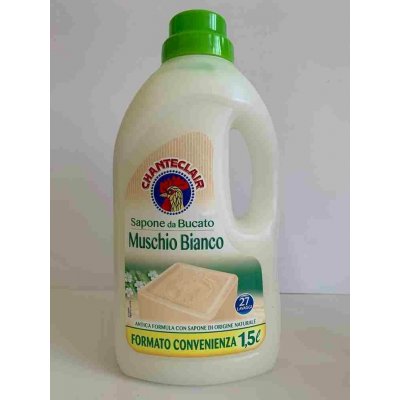 Chanteclair Sapone da Bucato Muschio Bianco tekuté mýdlo na praní 1500 ml 27 pracích dávek – Sleviste.cz