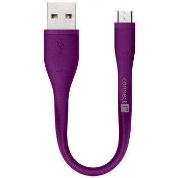Connect CI-1173 IT Micro USB, 0,13m, fialový