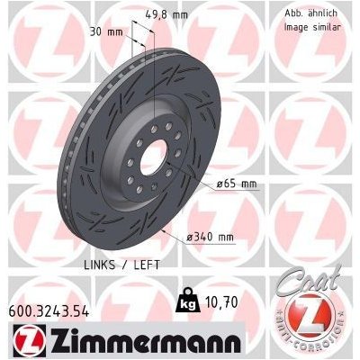 Brzdový kotouč ZIMMERMANN 600.3243.54 (600324354) | Zboží Auto