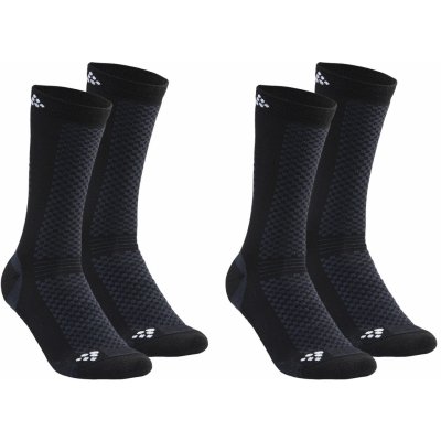 Craft Warm 2pack Socks Black – Zboží Mobilmania