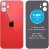 Náhradní kryt na mobilní telefon Kryt Apple iPhone 12 Mini Sklo Zadního Housingu se Zvětšeným Otvorem na Kameru červený