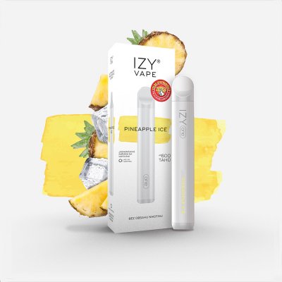 Izy Vape One Pineapple Ice 0 mg 600 potáhnutí 1 ks