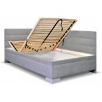 GrivalBed Niobe s úložným prostorem Tmavě šedá látka – Hledejceny.cz