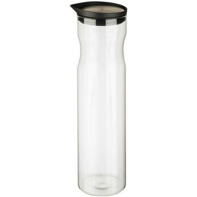 APS Skleněná karafa s nerezovým víkem, 1,2 l, 80x320 mm, čirá, inox 10722 – Sleviste.cz