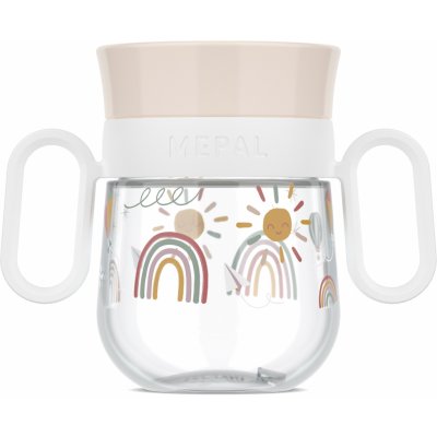 Mepal nepropustný hrnek 360° Mio s úchyty duha 200 ml – Hledejceny.cz