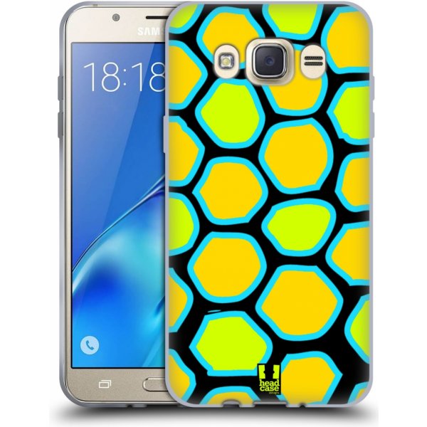 Pouzdro a kryt na mobilní telefon Pouzdro HEAD CASE Samsung Galaxy J7 2016 (J710, J710F) vzor Divočina zvíře žlutý had