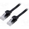 síťový kabel Baseus WKJS000101 patch, U/UTP, 6, lanko, Cu, PVC, 2m, černý