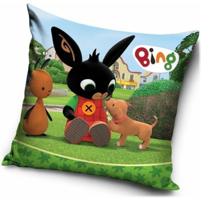 Carbotex polštář zajíček králíček Bing Flop a štěně 40x40 – Sleviste.cz