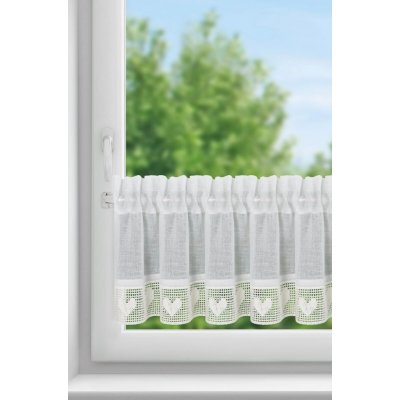 EUROFIRANY KRÁTKÁ ZÁCLONA NA PÁSCE GAJA 150X30 CM KRÉMOVÁ – Hledejceny.cz