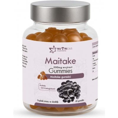 Nutricius Maitake 500 mg gummies 60 ks – Hledejceny.cz