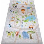 Makro Abra Bambino 50230 Uličky Zvířátka Auta Zoo béžový zelený – Zboží Dáma