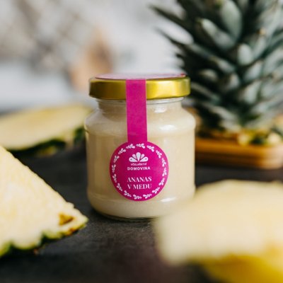 Včelařství Domovina Med s ananasem 170 g – Sleviste.cz