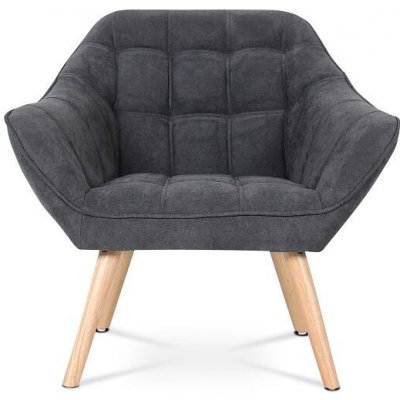 Autronic AK-321 GREY2 tmavě šedá látka / dřevěné nohy masiv kaučukovník – Sleviste.cz