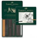 Faber-Castell Uhel Pitt Monochrome Charcoal plechová krabička 24ks 112978 – Sleviste.cz