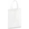 Nákupní taška a košík Westford Mill Malá bavlněná taška WM103 White 19x25 cm