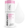 Gel lak BRUSH UP! Rubber Base Must Be Elastic Fantastic Flash All White 5 g