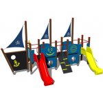 Playground System velká designová sestava dvě skluzavky 4U505K celokovová – Zboží Dáma
