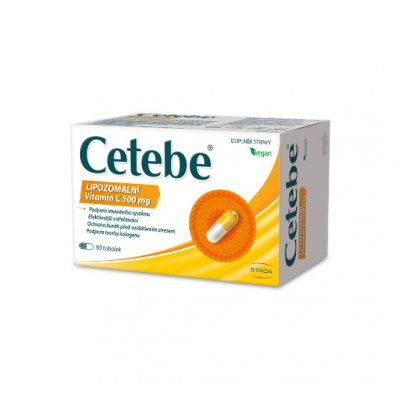 Cetebe Lipozomální vitamin C 500 mg, 60 tobolek – Hledejceny.cz