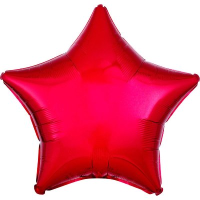 Amscan Balonek fóliový hvězda červená 45 cm