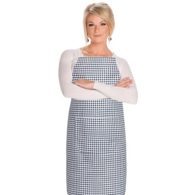 Bellatex Kuchyňská zástěra BERTA Šedá Bílá zástěra 67x84 cm – Hledejceny.cz