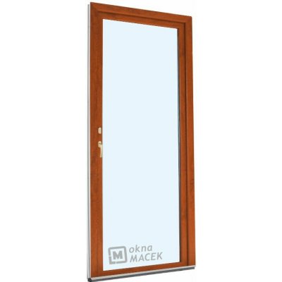 Kömmerling balkonové dveře 70 AD OS levé zlatý dub/bílá 80 x 230 cm oboustranná klika + FAB + hliníkový práh – Hledejceny.cz