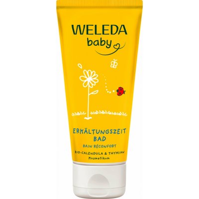 Weleda baby "čas nachlazení" přísada do koupele s bio měsíčkem a tymiánem 75 ml – Zboží Dáma