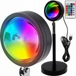 Relaxační lampa s projekcí RGB při západu slunce s ovladačem – Hledejceny.cz