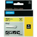 DYMO vinylová páska RHINO D1 19 mm x 5,5 m, černá na žluté, S0718470