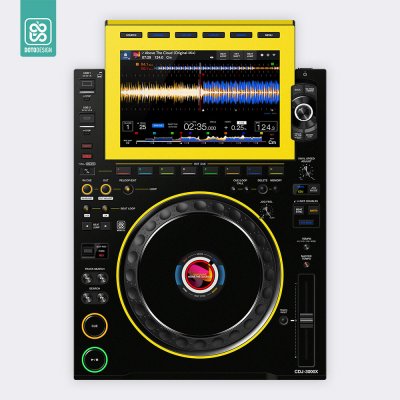 Doto Design Skin CDJ 3000X COLORS DVS Yellow – Zboží Živě