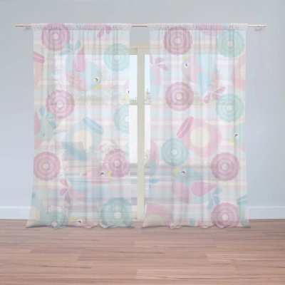 Záclony Roztomilí ptáčci: 2 ks - 150x250 cm - Sablio – Hledejceny.cz