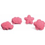 Bigjigs Toys Silikonové formičky růžové Coral – Zboží Dáma
