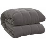 vidaXL Zátěžová deka šedá 7 kg textil 150x200 – Zboží Dáma