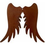 Kovová andělská křídla s rezavou patinou 20 cm – Zbozi.Blesk.cz