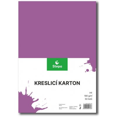 Kreslicí karton A4 180 gr 50 lis fialová – Hledejceny.cz
