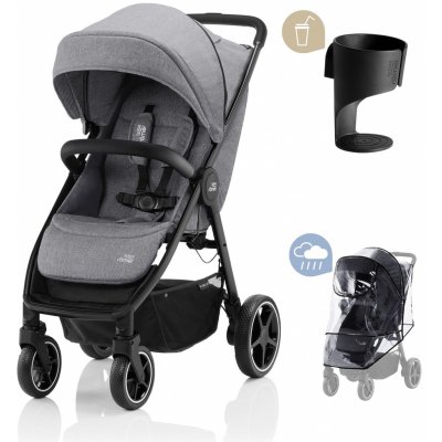 Britax B-Agile R Elephant Grey/Black 2021 – Zboží Mobilmania